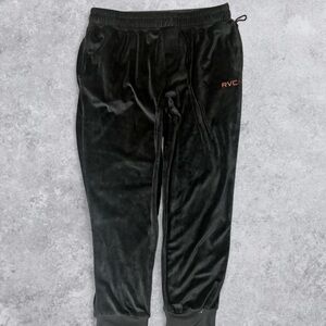 RVCA Black Velour Lounge Pants